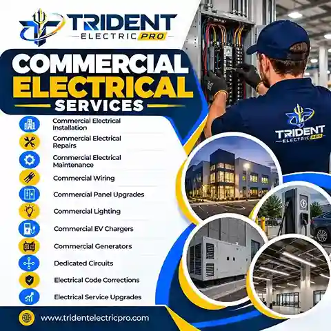 Commercial electrical services graphic
