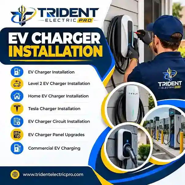 EV charger installation services graphic
