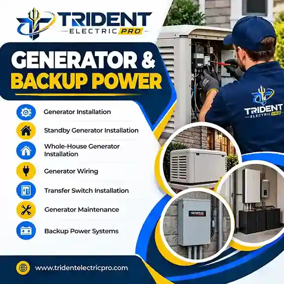 Generator and backup power services graphic