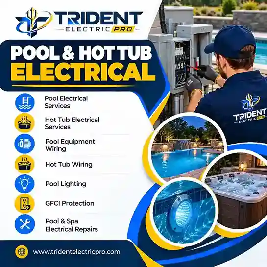Pool and hot tub electrical services graphic