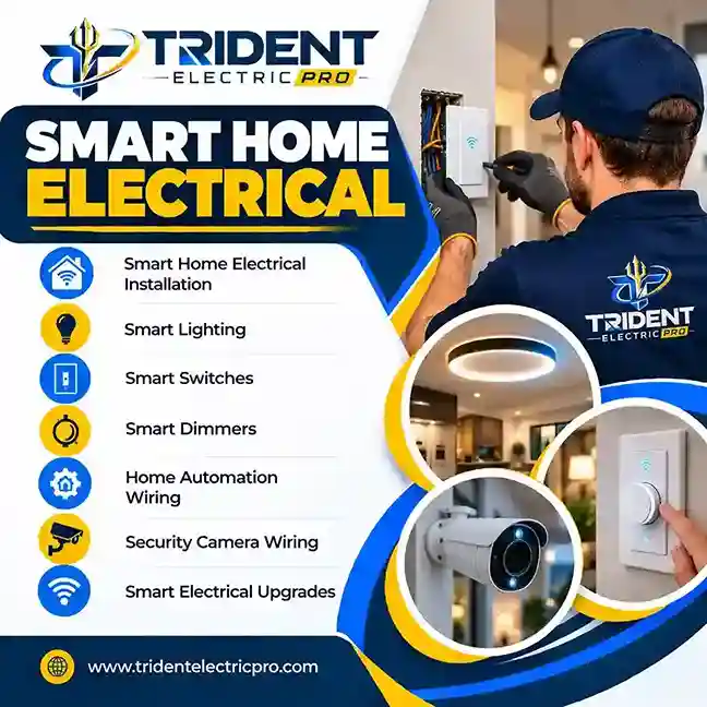 Smart home electrical services graphic